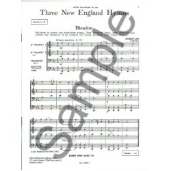 Andrew, James and William Law, Hewitt & Billings: 3 New England Hymns (Quartet-Brass)