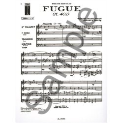 Wolfgang Amadeus Mozart: Fugue K401 (Quartet-Brass)