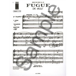 Wolfgang Amadeus Mozart: Fugue K401 (Quartet-Brass)