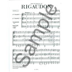 Andr&eacute; Campra: Rigaudon (Quartet-Brass)
