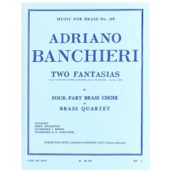 Adriano Banchieri: 2 Fantasias (Quartet-Brass)