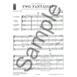 Adriano Banchieri: 2 Fantasias (Quartet-Brass)