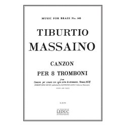 Massaino King Canzon 8 Trombones Mfb140 Score/Parts