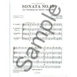 Gottfried Reiche: Sonata No.15 (Quartet-Brass)