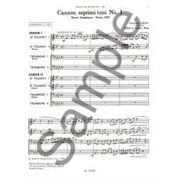 Giovanni Gabrieli: Canzon septimi Toni No.1 (Ensemble-Brass 8 or more)