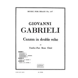 Giovanni Gabrieli: Canzon en double Echo (3 ensembles) (Ensemble-Brass 8 or more)