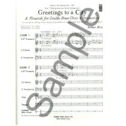 Arthur Bliss: Greetings to a City (Ensemble-Brass 8 or more)