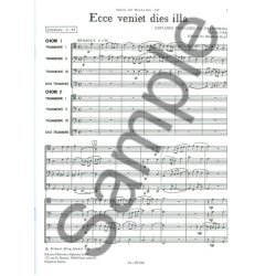 Giovanni Pierluigi da Palestrina: Ecce veniet dies Illa (Trombone Ensemble (5 plus))