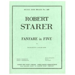 Robert Starer: Fanfare in Five (Sextet-Brass)