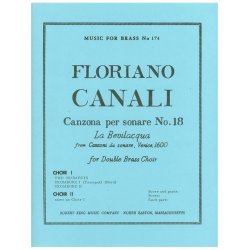 Floriano Canali: Canzona per sonare No.18 (Ensemble-Brass 8 or more)