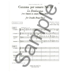 Floriano Canali: Canzona per sonare No.18 (Ensemble-Brass 8 or more)