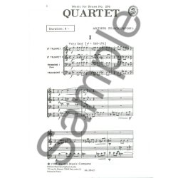 Arthur R. Frackenpohl: Quartet (Quartet-Brass)