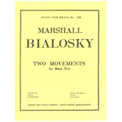 Marshall Bialosky: 2 Movements (Trio - Brass)