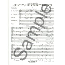 Earl Zindars: Quintet (Quintet-Brass)