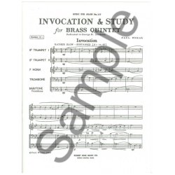 Paul W. Whear: Invocation and Study (Quintet-Brass)