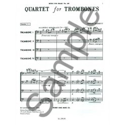 Leslie Bassett: Quartet (Trombones 4)