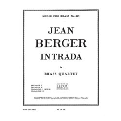 Jean Berger: Intrada (Quartet-Brass)