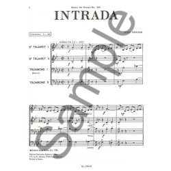 Jean Berger: Intrada (Quartet-Brass)