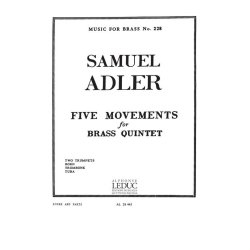 Samuel Adler: 5 Mouvements (Quintet-Brass)