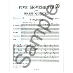 Samuel Adler: 5 Mouvements (Quintet-Brass)