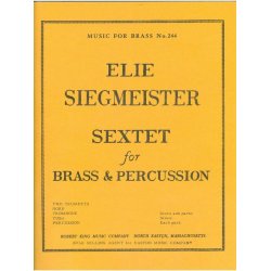 Elie Siegmeister: Sextet for Brass & Percussion (Sextet-Brass)