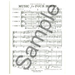 Leslie Bassett: Music for 4 Horns (Horns 4)