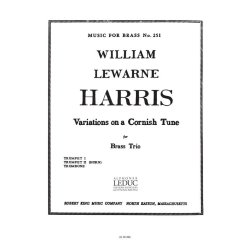 William Lewarne Harris: Variations on a Cornish Tune (Brass Trio)
