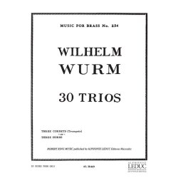 Wilhelm Wurm: 30 Trios (Horns 3)