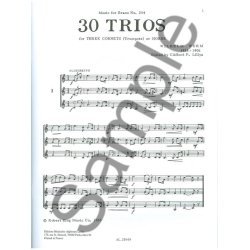 Wilhelm Wurm: 30 Trios (Horns 3)