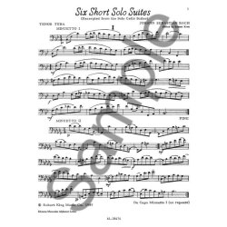 Johann Sebastian Bach: 6 Short solo Suites