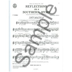 Stephen Gryc: Reflections on a Southern Hymn (Horn solo)