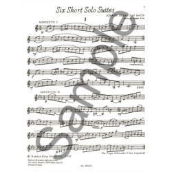 Johann Sebastian Bach: 6 Short solo Suites (Trumpet solo)