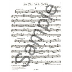 Johann Sebastian Bach: 6 Short solo Suites (Trumpet solo)