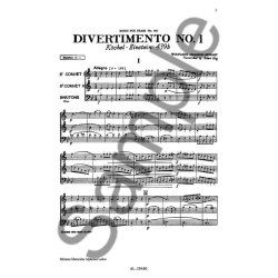 Wolfgang Amadeus Mozart: Divertimento No.1 (Trio - Brass)