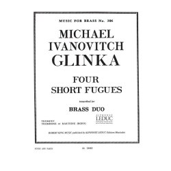 Glinka King 4 Short Fugues Mfb306 Trumpet Trombone Horn Book