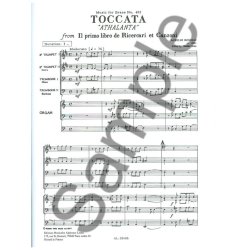 Bonelli King Toccata Athalanta Brass Octet Organ Mfb403 Score/Parts