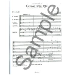 Giovanni Gabrieli: Canzon noni Toni (Quintet-Mixed)