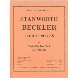 Stanworth Beckler: 3 Pieces (Ensemble-Brass 8 or more)
