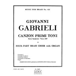 Giovanni Gabrieli: Canzon primi Toni (Quintet-Mixed)