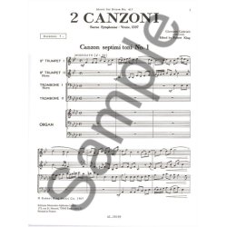 Giovanni Gabrieli: 2 Canzoni (Septimi Toni) (Quintet-Mixed)