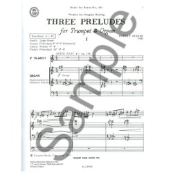 Robert Starer: 3 Preludes (Trumpet & Organ)