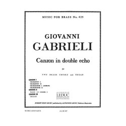 Giovanni Gabrieli: Canzon en double Echo (2 ensembles) (Ensemble-Mixed 8 or more)