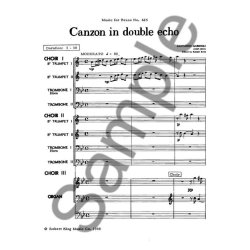 Giovanni Gabrieli: Canzon en double Echo (2 ensembles) (Ensemble-Mixed 8 or more)
