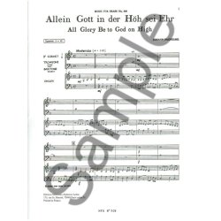 Johann Pachelbel: Allein Gott in der H&ouml;h (Quintet-Mixed)