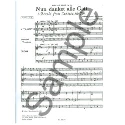 Johann Sebastian Bach: Nun danket alle Gott (Trumpets 3 & Organ)