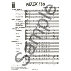 Heinrich Schutz: Psalm 150 For Double Chorus And Double Brass Choir With Organ