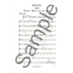 Claudio Monteverdi: Sonata sopra Sancta Maria ora pro nobis (Choral-Unison accompanied)