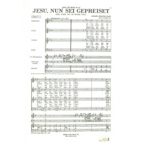 Johann Sebastian Bach: Jesu, nun sei gepreiset BWV41 (Choral-Mixed accompanied)