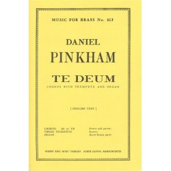 Pinkham Daniel Te Deum Brass Ensemble Score/Parts