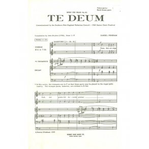 Daniel Pinkham: Te Deum (Choral-Female accompanied)